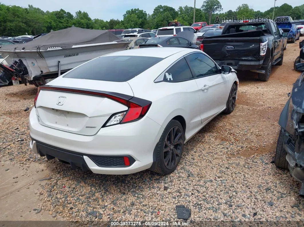 2020 Honda Civic Sport White vin: 2HGFC4A88LH303736