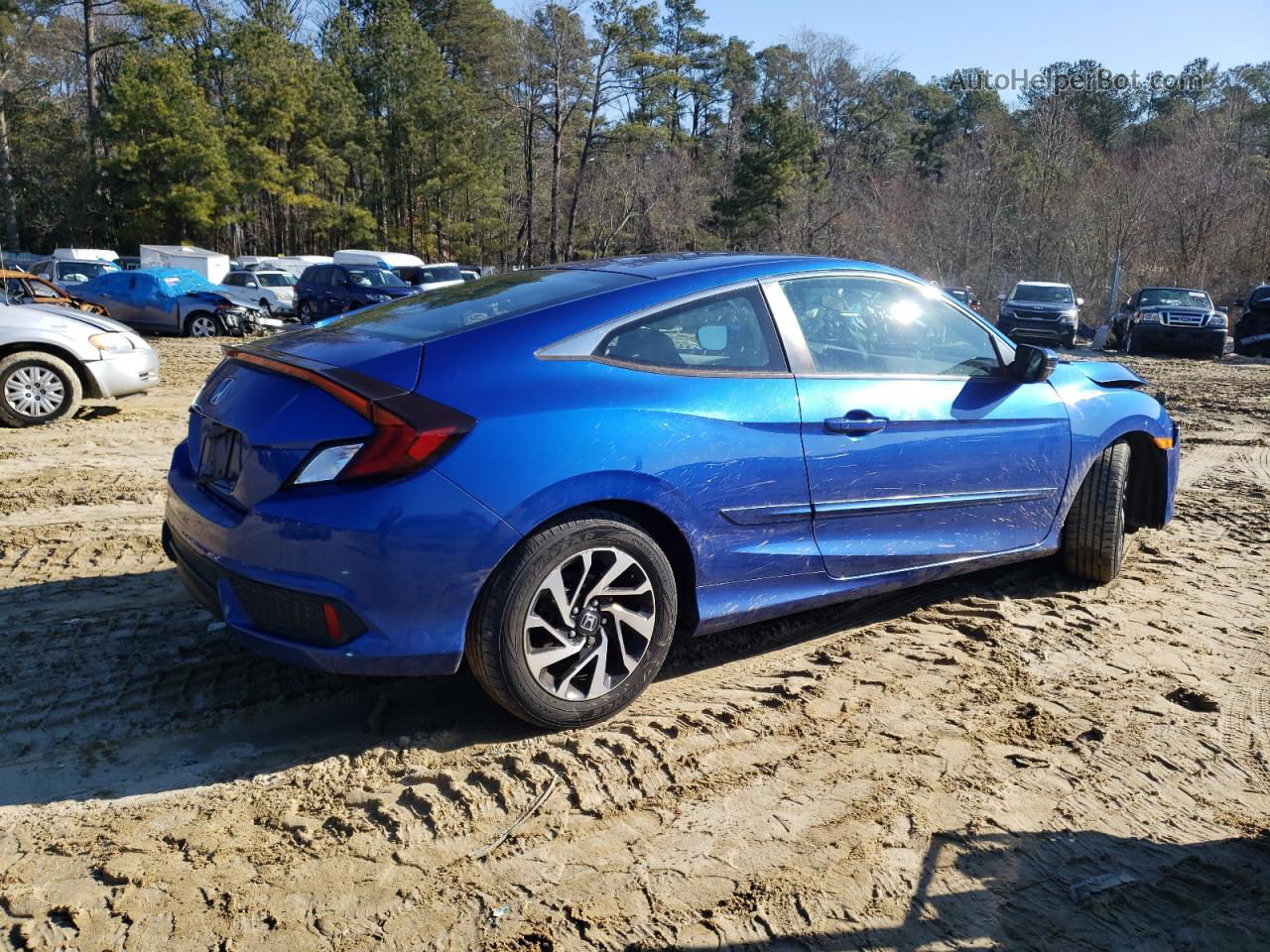 2017 Honda Civic Lx Blue vin: 2HGFC4B00HH301236