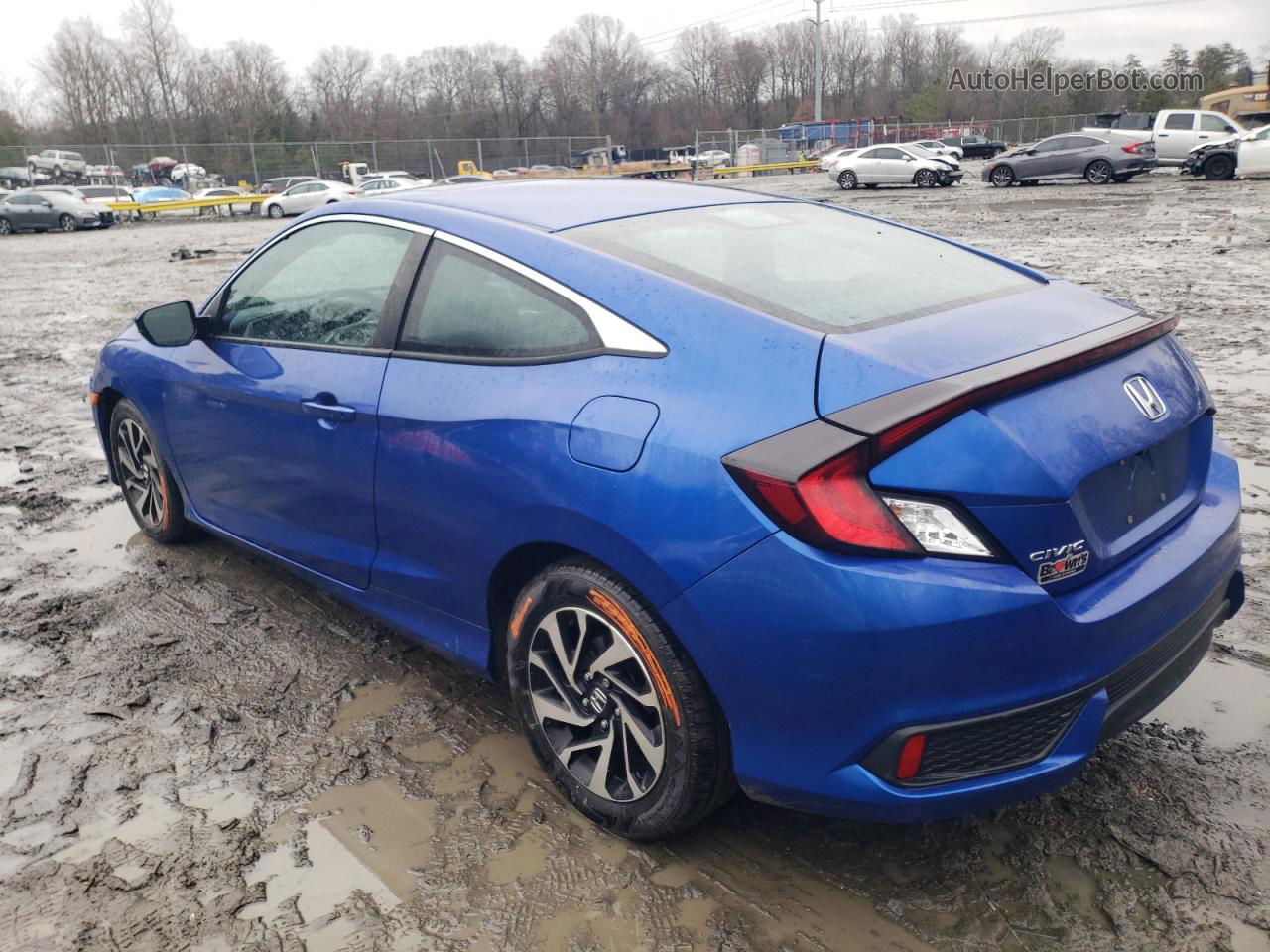 2017 Honda Civic Lx Синий vin: 2HGFC4B00HH304668