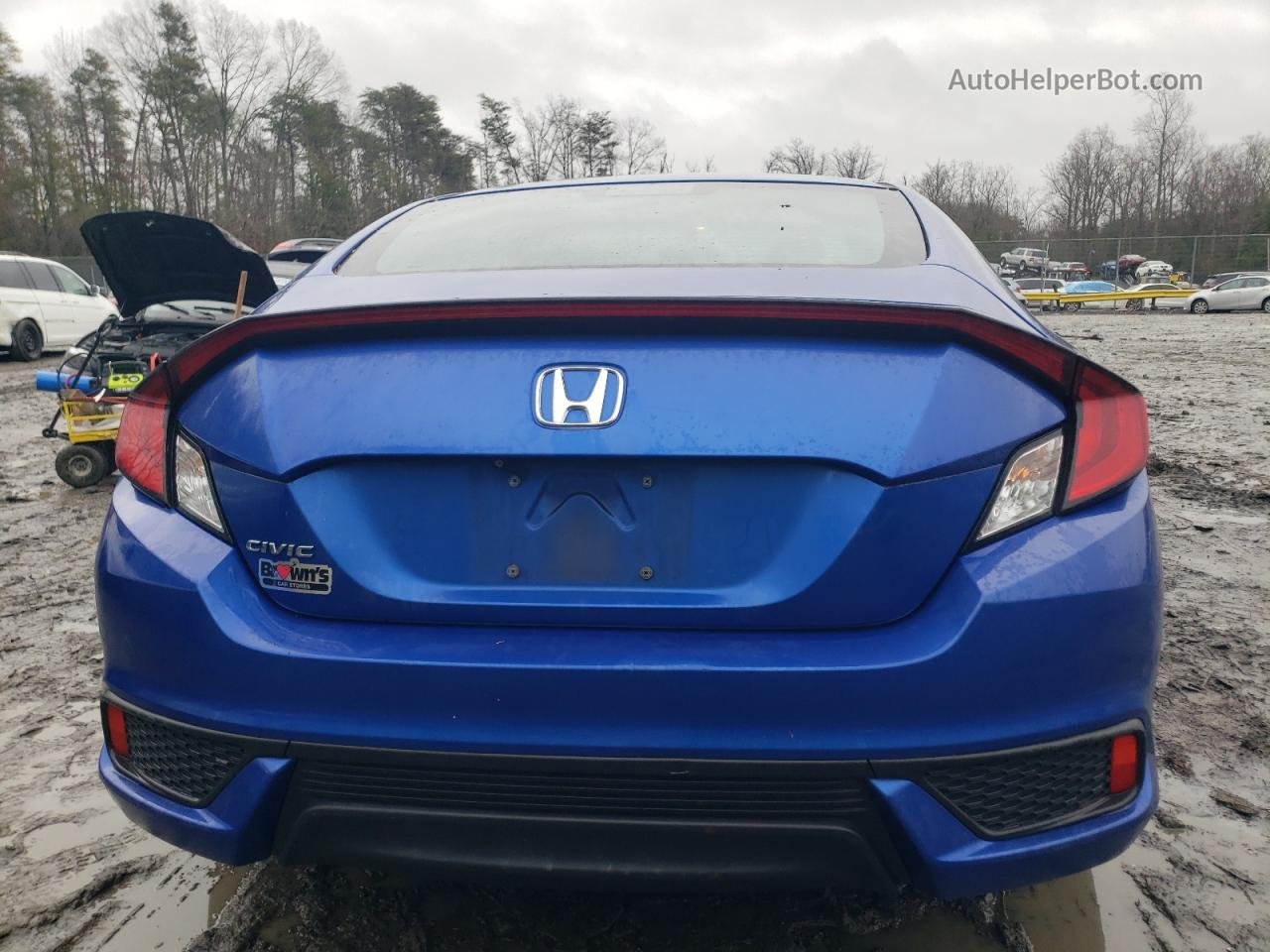 2017 Honda Civic Lx Синий vin: 2HGFC4B00HH304668