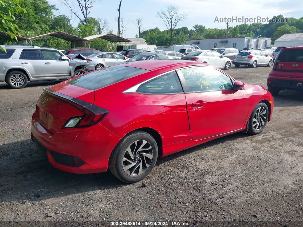 2017 Honda Civic Lx-p Red vin: 2HGFC4B03HH302199