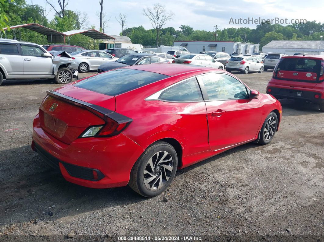 2017 Honda Civic Lx-p Red vin: 2HGFC4B03HH302199