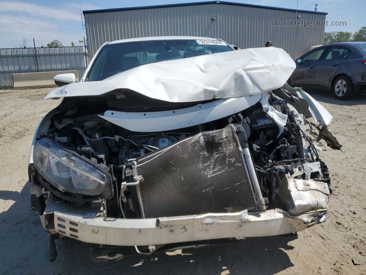 2017 Honda Civic Lx White vin: 2HGFC4B07HH302366