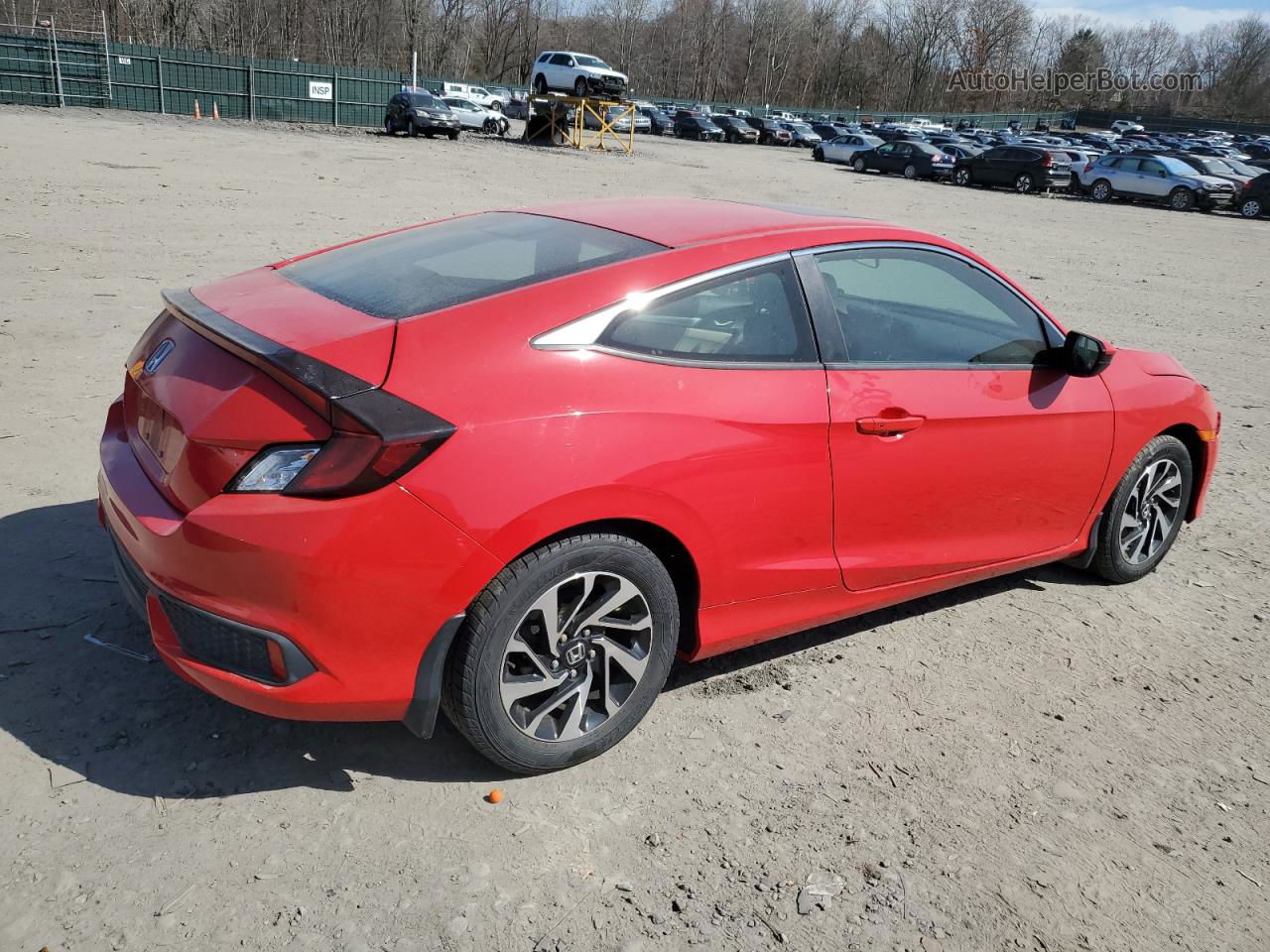 2017 Honda Civic Lx Red vin: 2HGFC4B09HH305916