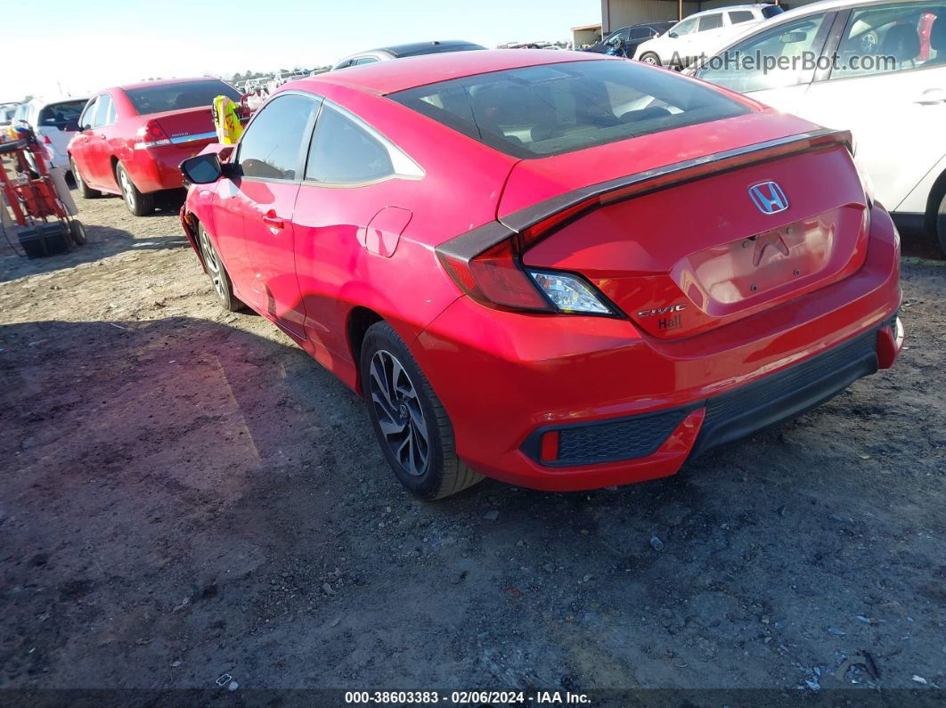 2017 Honda Civic Lx-p Red vin: 2HGFC4B0XHH304158