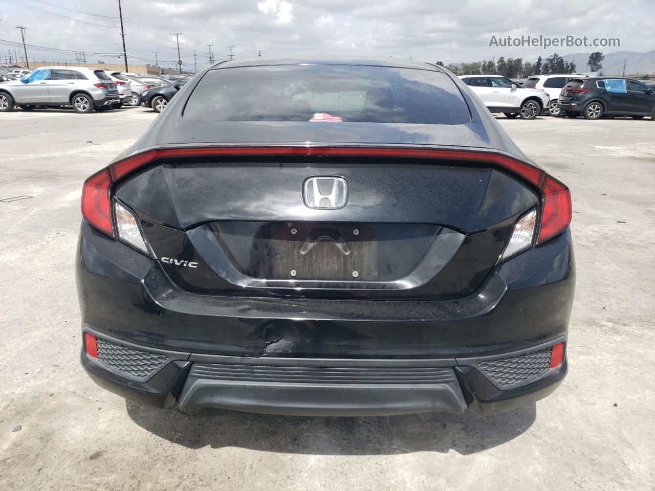 2017 Honda Civic Lx Black vin: 2HGFC4B54HH302675