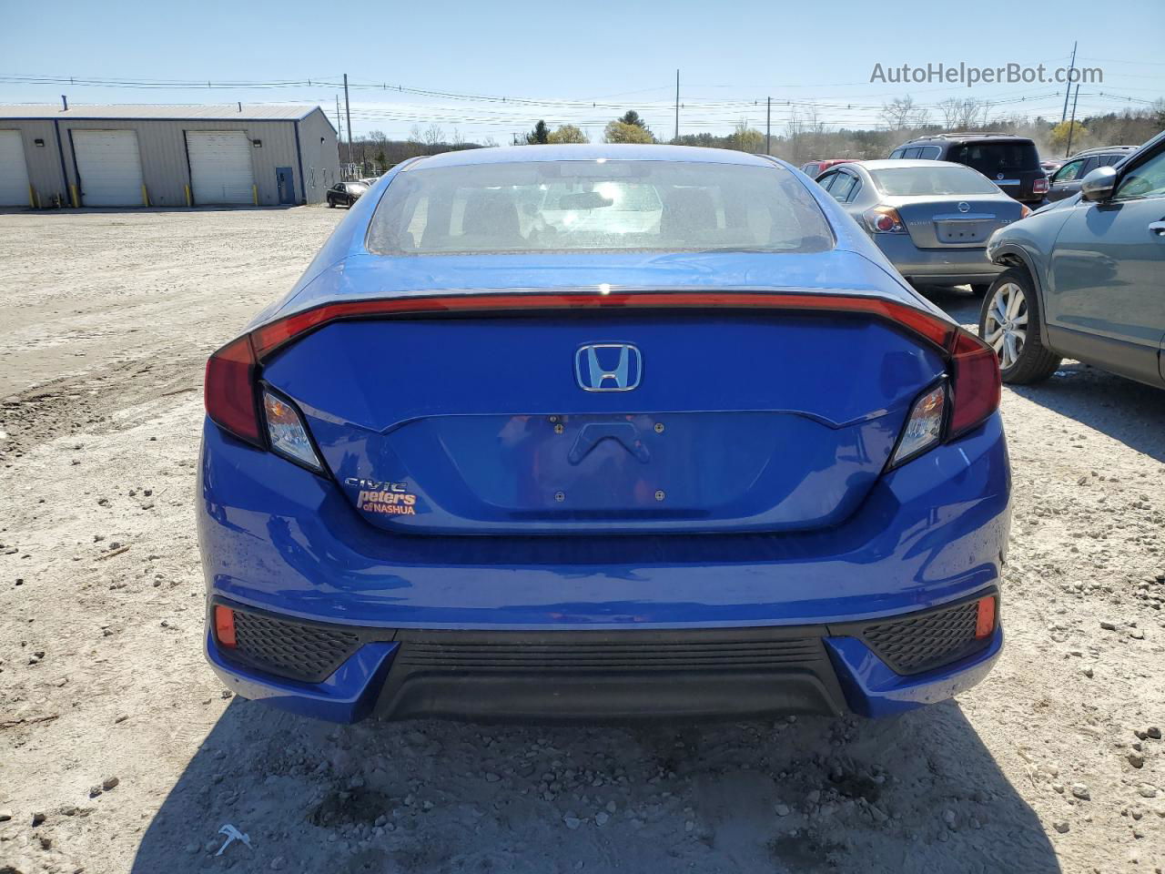 2017 Honda Civic Lx Blue vin: 2HGFC4B54HH306855