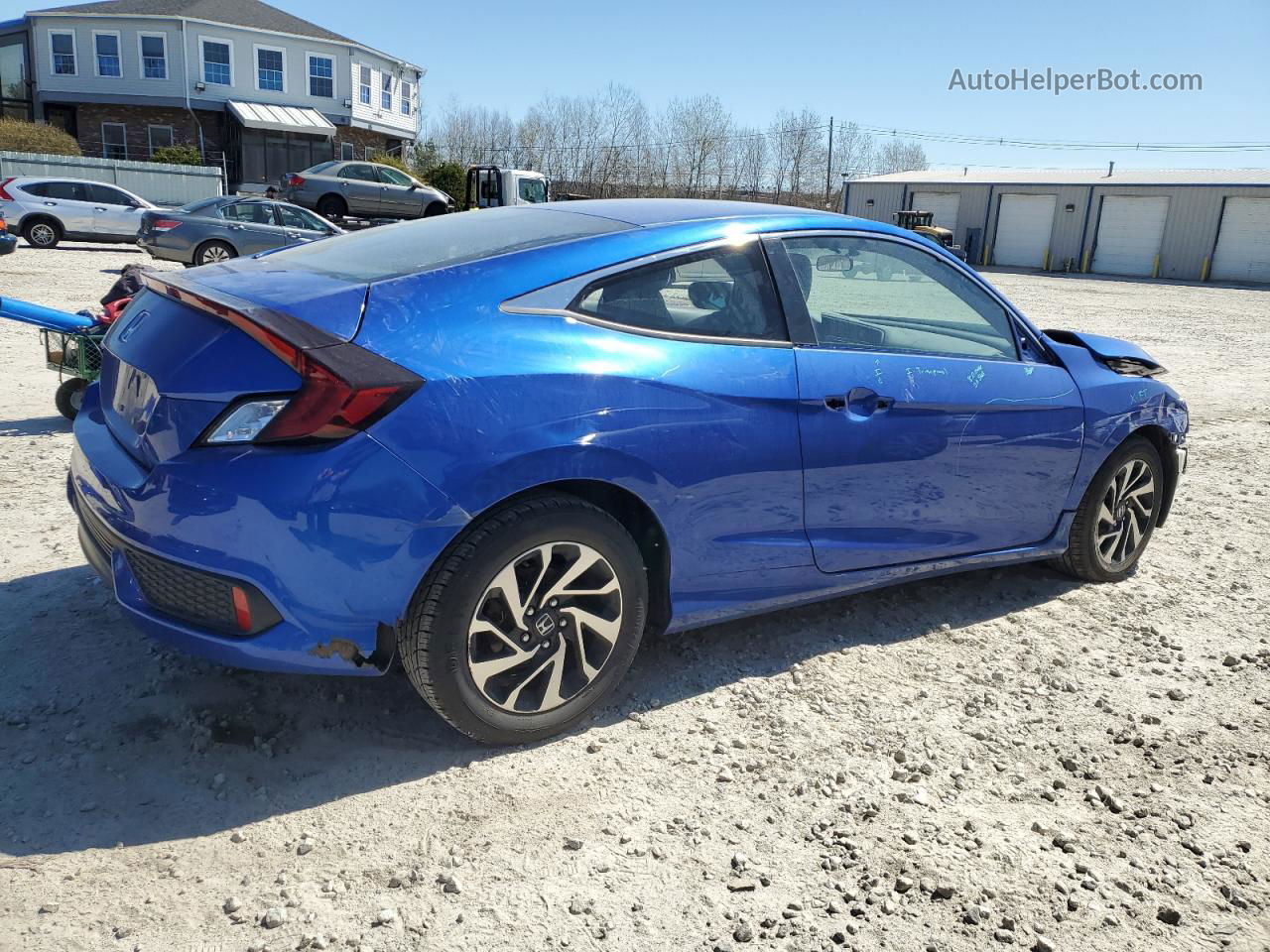 2017 Honda Civic Lx Blue vin: 2HGFC4B54HH306855