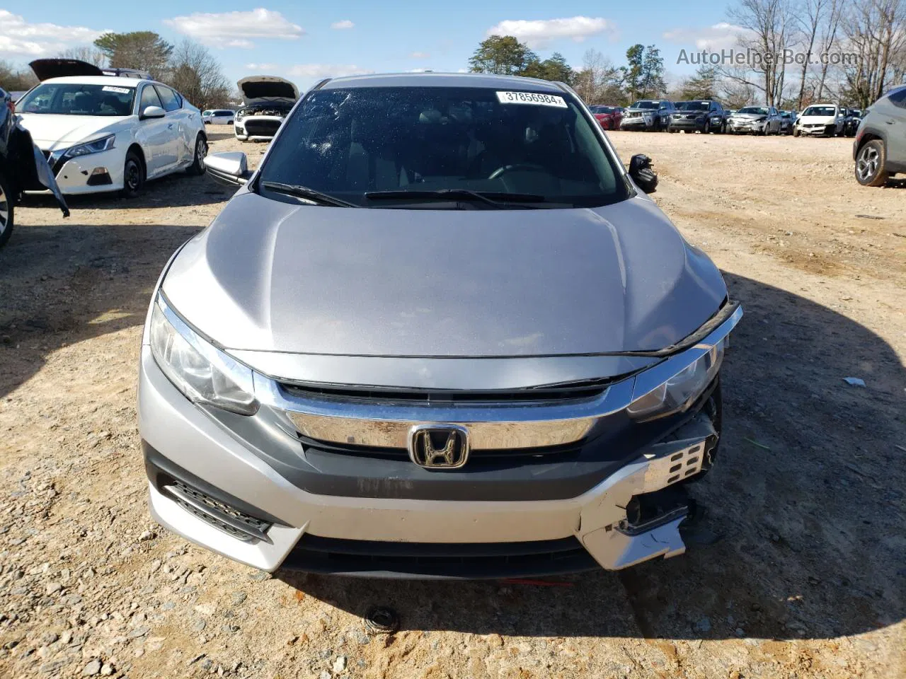 2017 Honda Civic Lx Gray vin: 2HGFC4B57HH306803