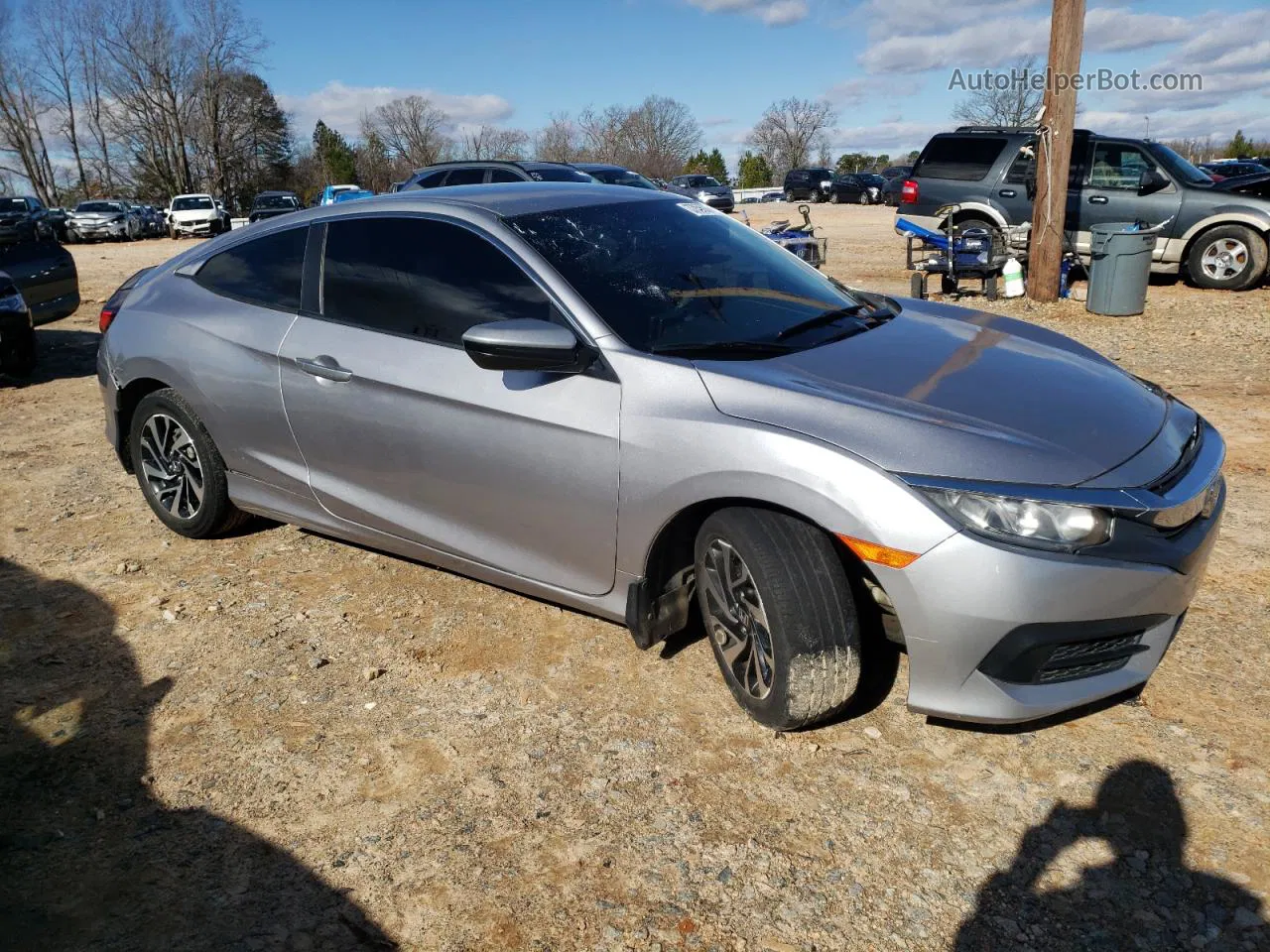 2017 Honda Civic Lx Gray vin: 2HGFC4B57HH306803