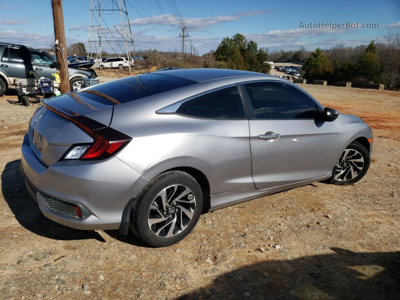 2017 Honda Civic Lx Gray vin: 2HGFC4B57HH306803