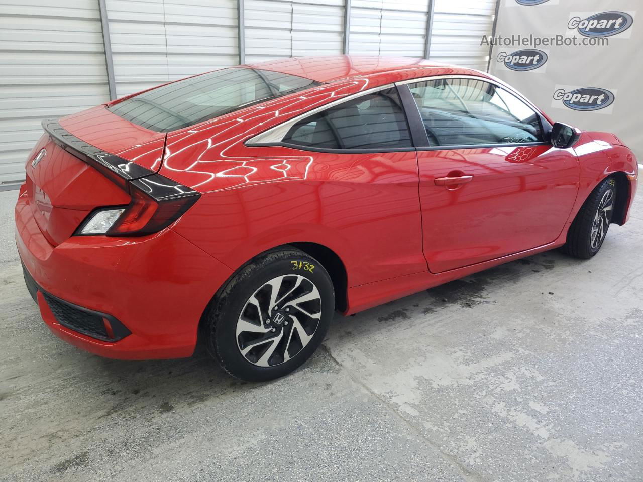 2017 Honda Civic Lx Red vin: 2HGFC4B58HH306454