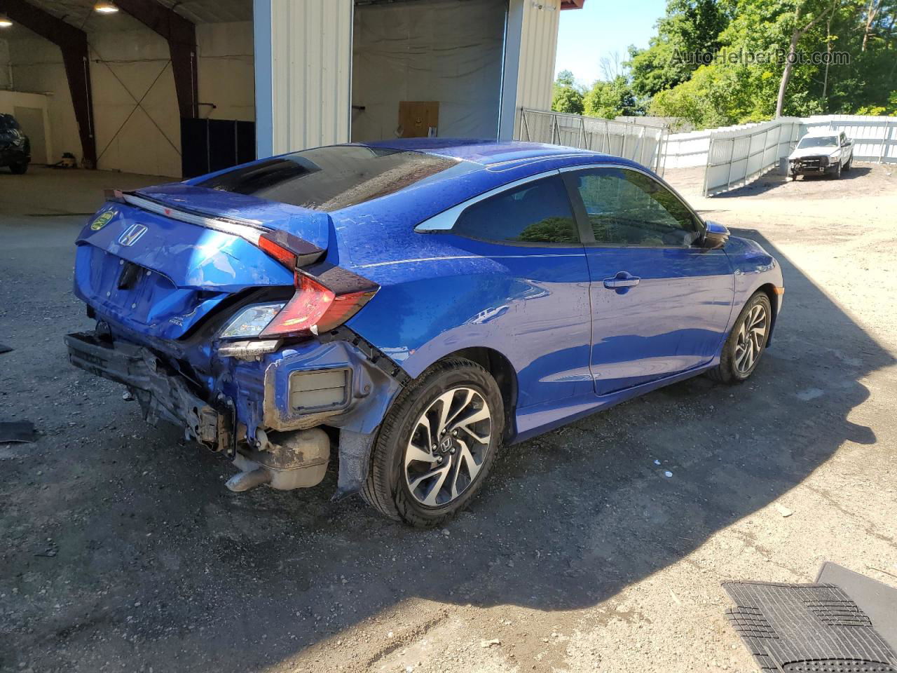 2017 Honda Civic Lx Blue vin: 2HGFC4B59HH302963