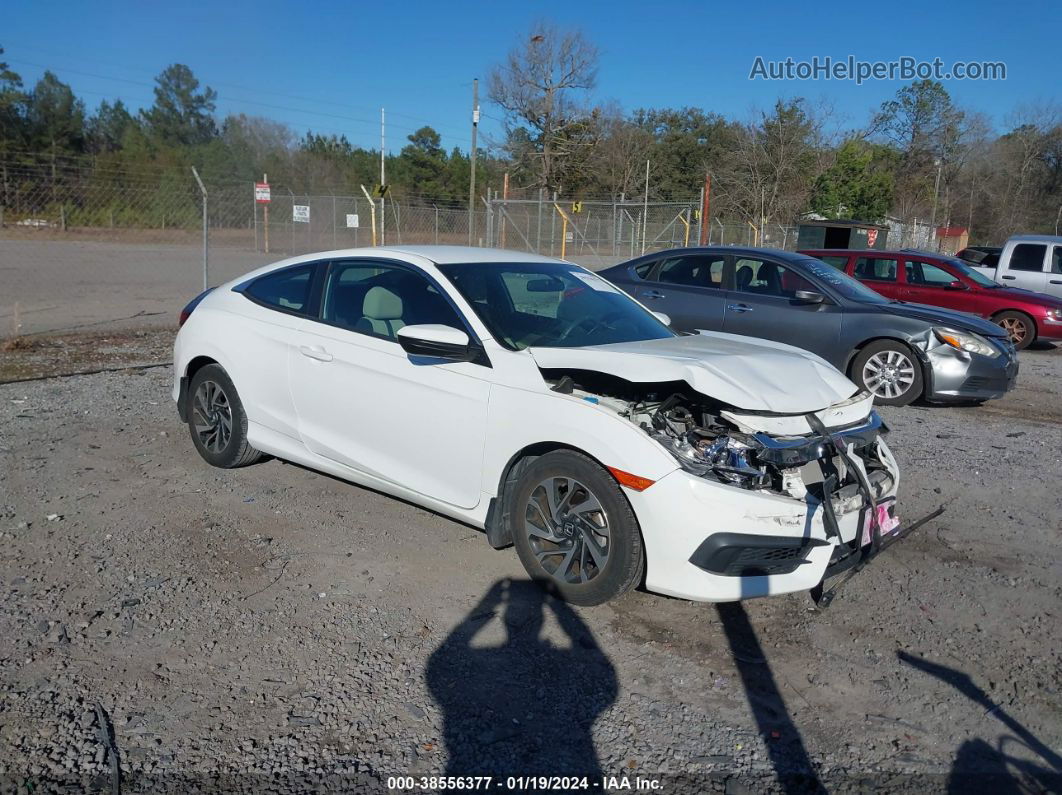 2017 Honda Civic Lx White vin: 2HGFC4B5XHH308044