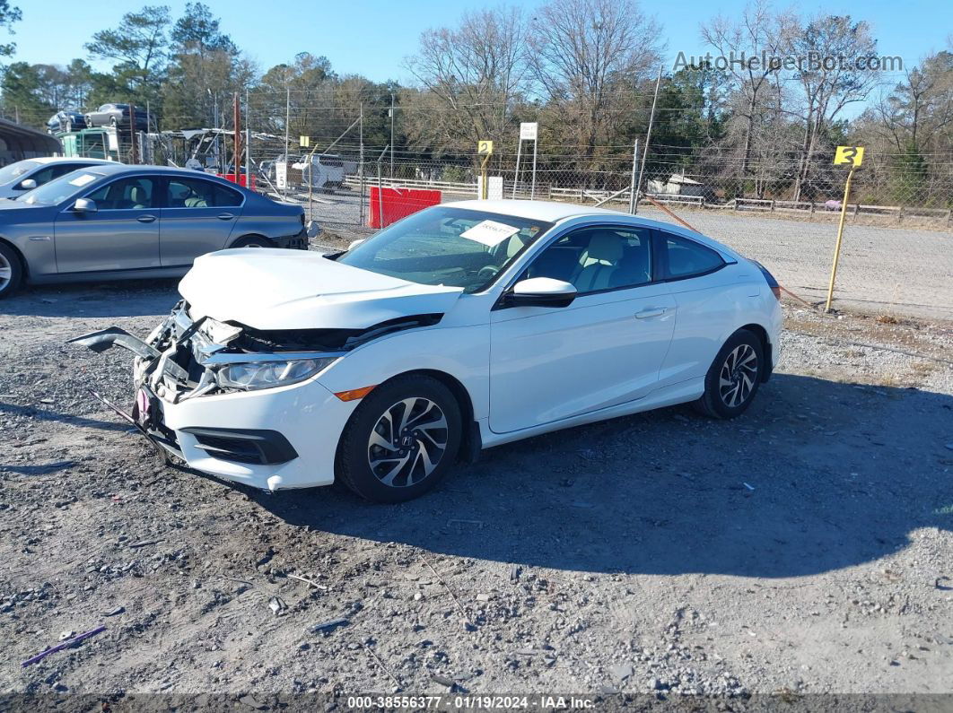 2017 Honda Civic Lx White vin: 2HGFC4B5XHH308044