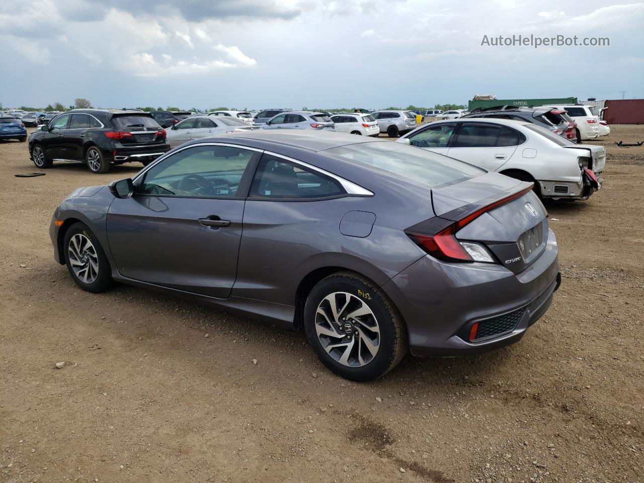 2019 Honda Civic Lx Угольный vin: 2HGFC4B61KH308434