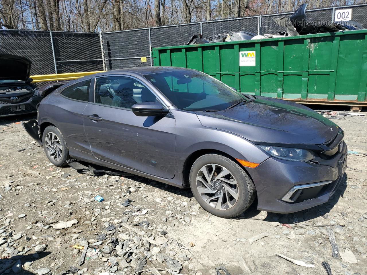 2020 Honda Civic Lx Gray vin: 2HGFC4B65LH301634