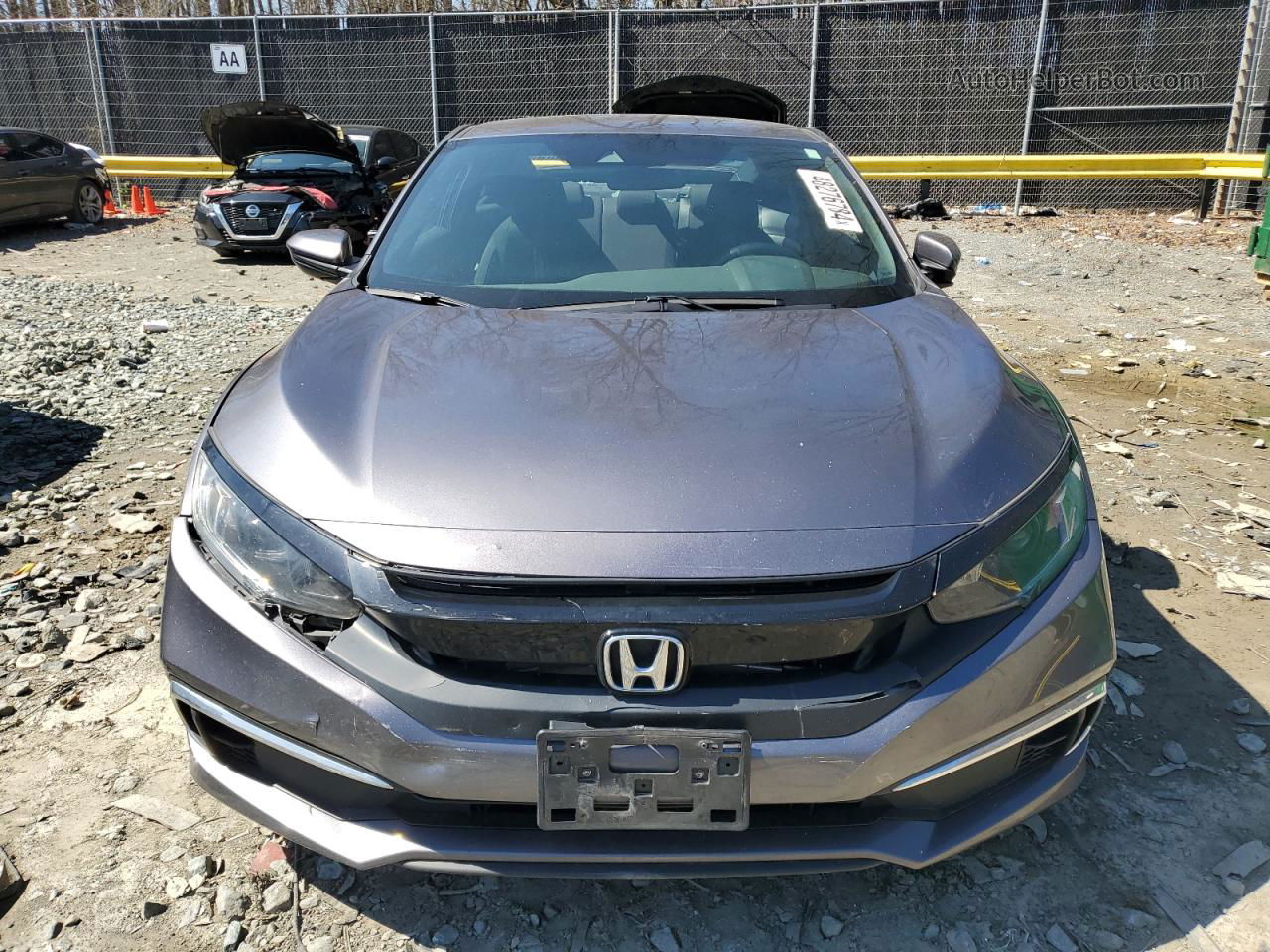 2020 Honda Civic Lx Gray vin: 2HGFC4B65LH301634