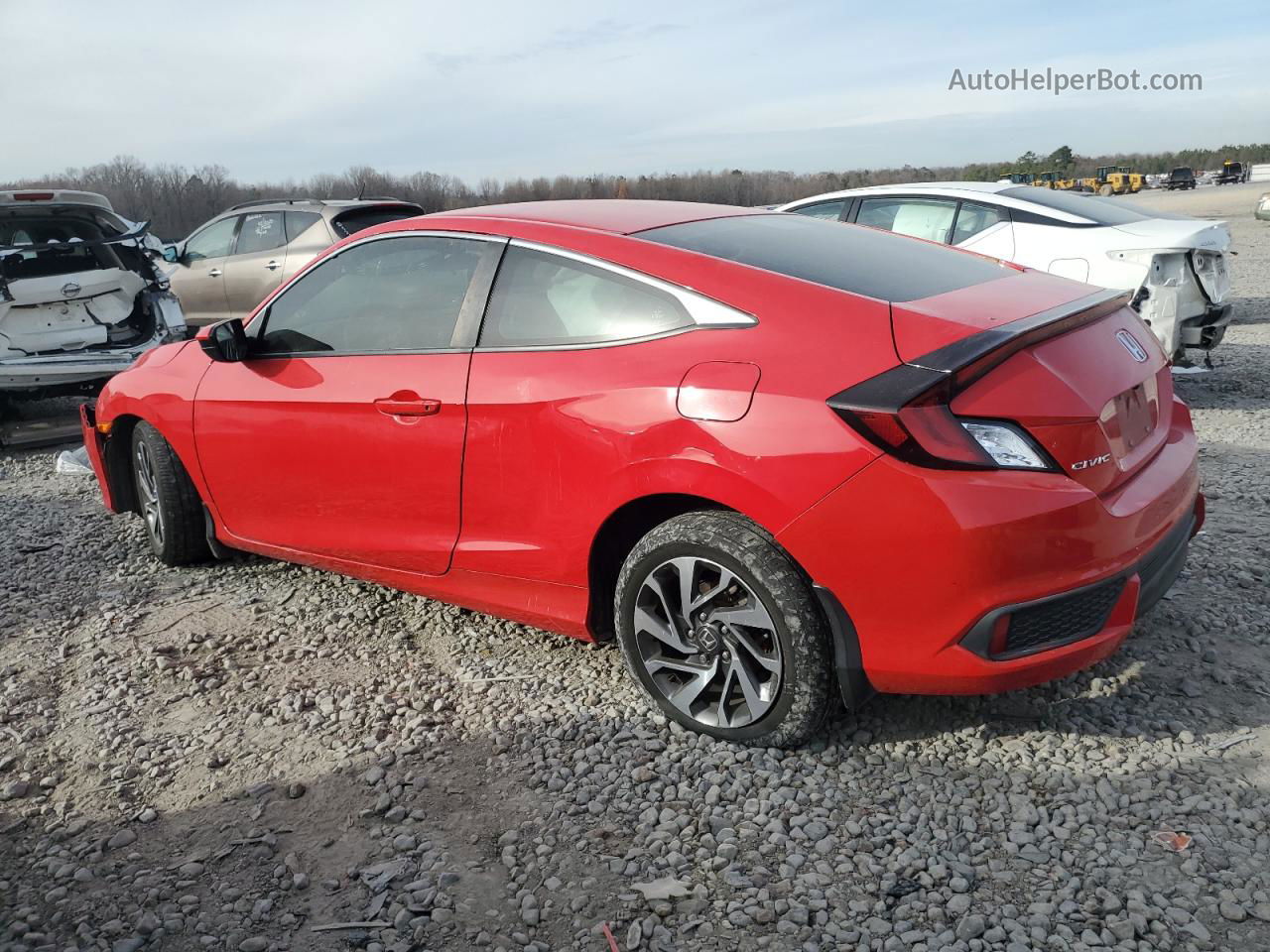 2020 Honda Civic Lx Красный vin: 2HGFC4B65LH303044