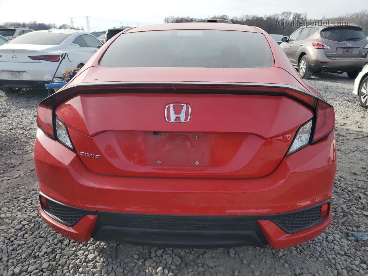 2020 Honda Civic Lx Красный vin: 2HGFC4B65LH303044