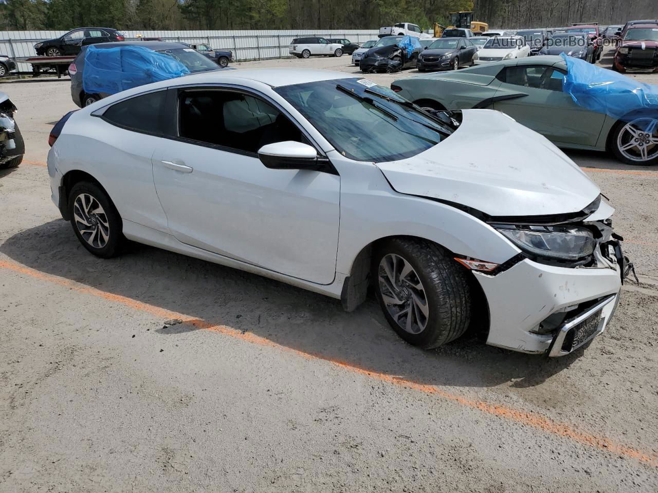 2020 Honda Civic Lx White vin: 2HGFC4B67LH300338