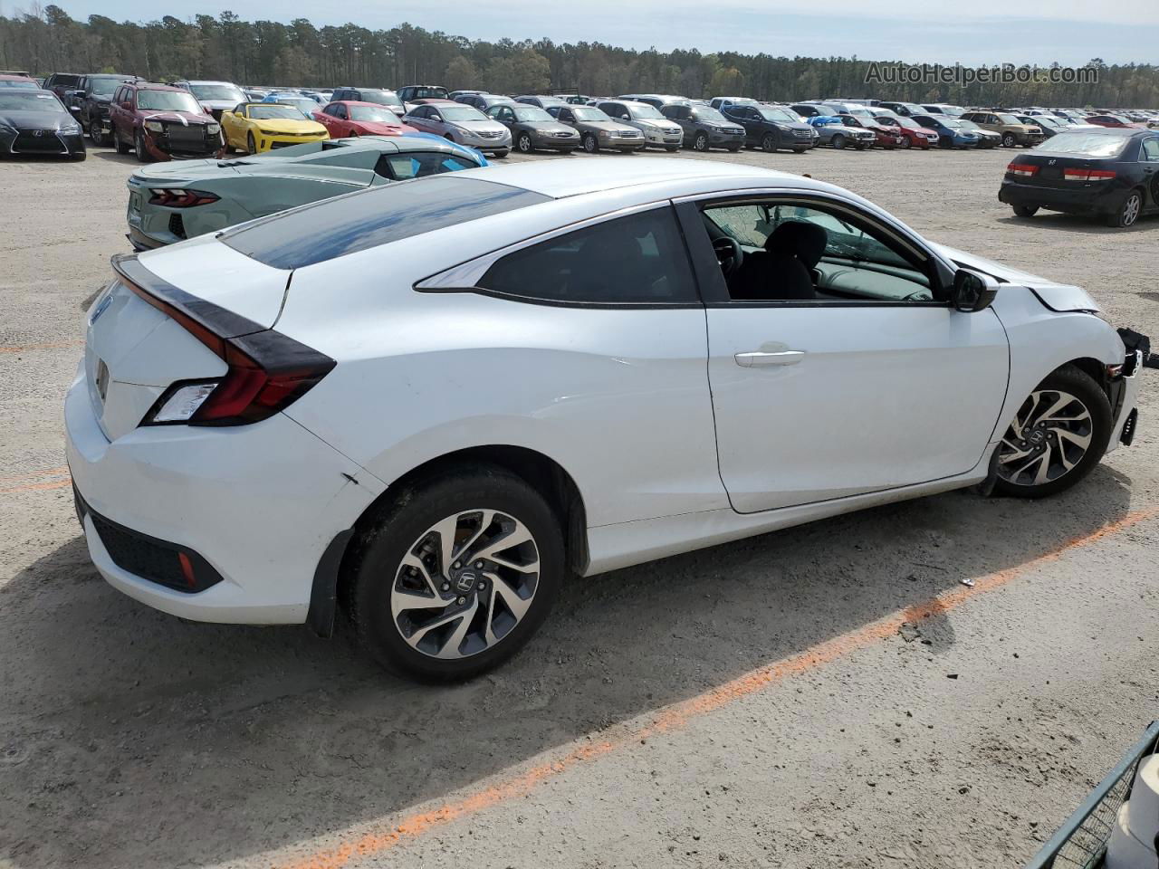 2020 Honda Civic Lx White vin: 2HGFC4B67LH300338