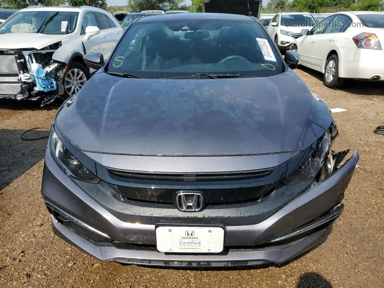 2019 Honda Civic Lx Gray vin: 2HGFC4B69KH300999