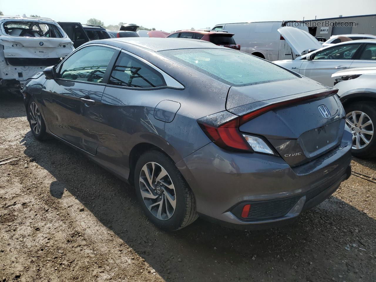 2019 Honda Civic Lx Серый vin: 2HGFC4B69KH300999