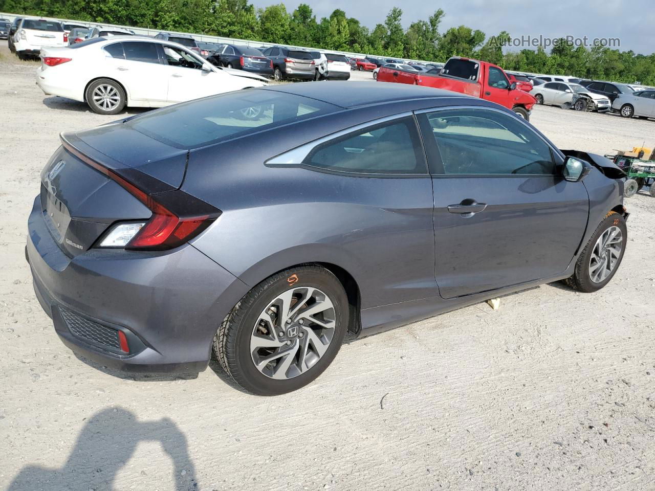 2020 Honda Civic Lx Gray vin: 2HGFC4B6XLH302665