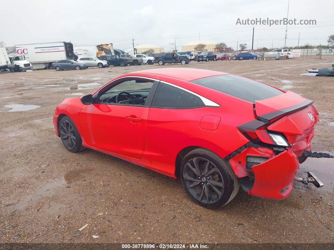 2020 Honda Civic Sport Red vin: 2HGFC4B80LH305205