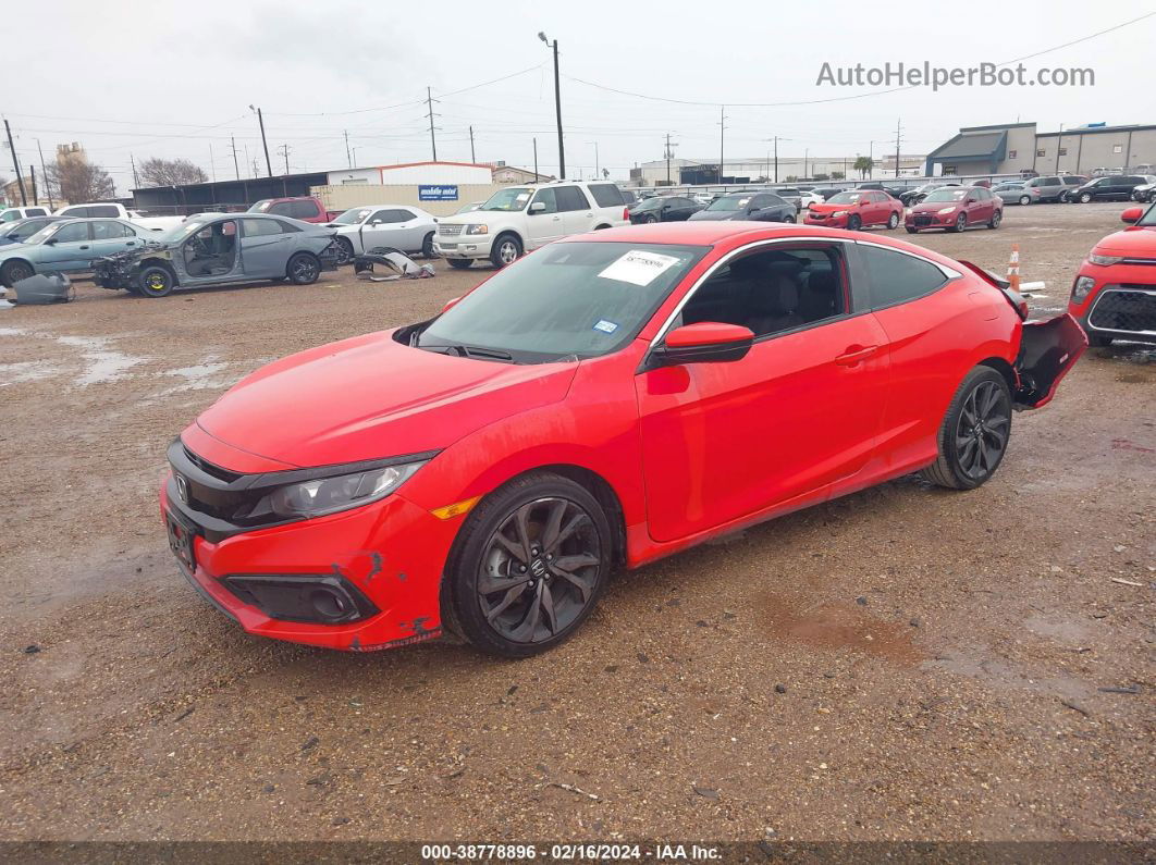 2020 Honda Civic Sport Red vin: 2HGFC4B80LH305205