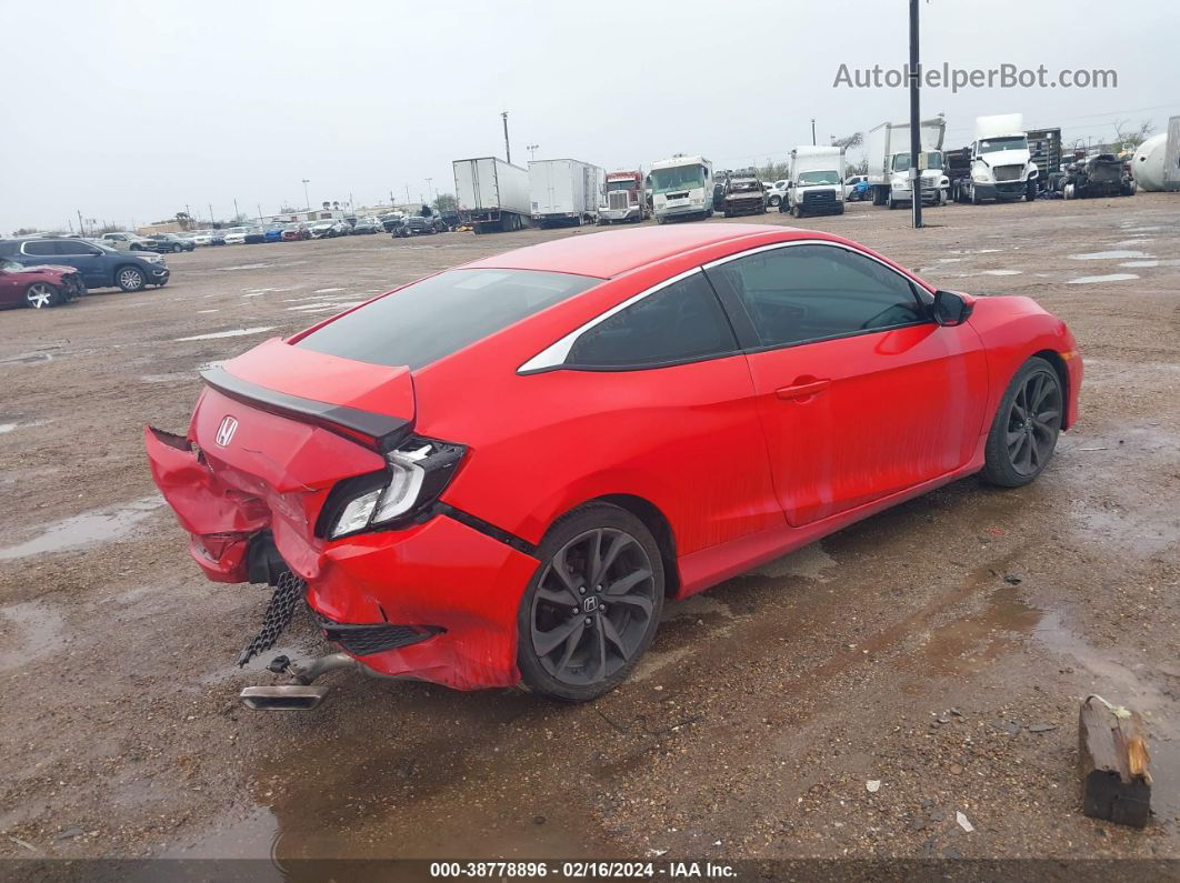 2020 Honda Civic Sport Red vin: 2HGFC4B80LH305205