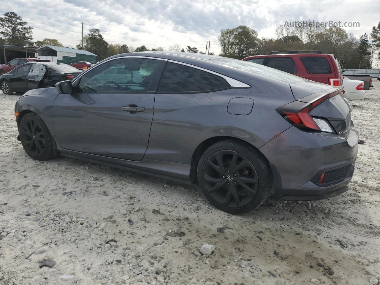 2019 Honda Civic Sport Gray vin: 2HGFC4B84KH302225