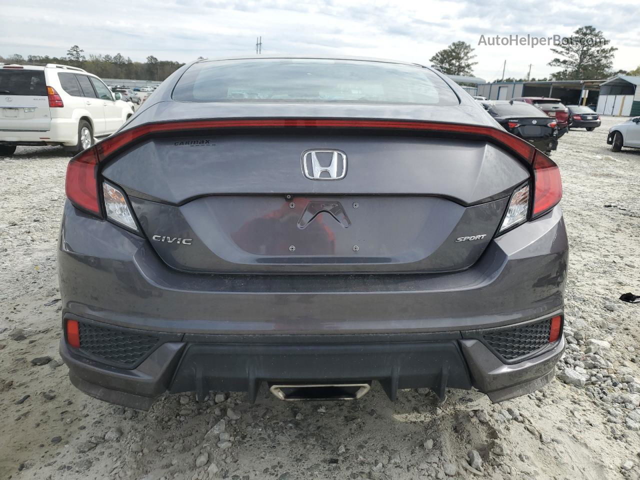 2019 Honda Civic Sport Gray vin: 2HGFC4B84KH302225