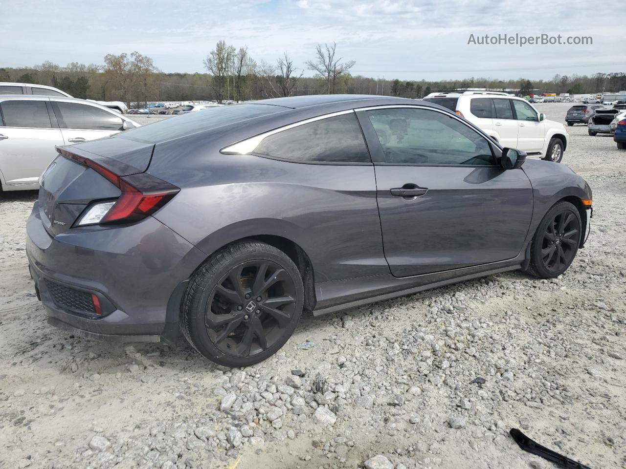 2019 Honda Civic Sport Gray vin: 2HGFC4B84KH302225