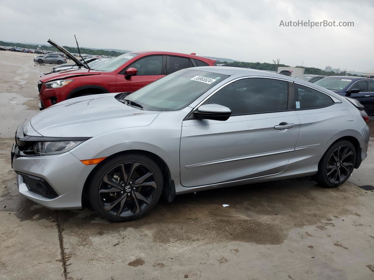 2020 Honda Civic Sport Silver vin: 2HGFC4B86LH302096