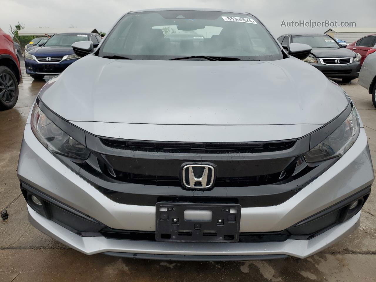 2020 Honda Civic Sport Silver vin: 2HGFC4B86LH302096