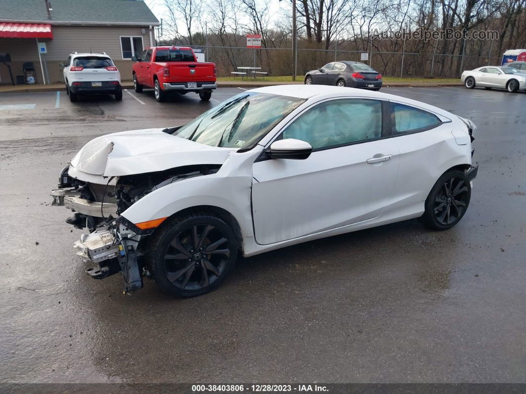 2020 Honda Civic Sport White vin: 2HGFC4B87LH305024