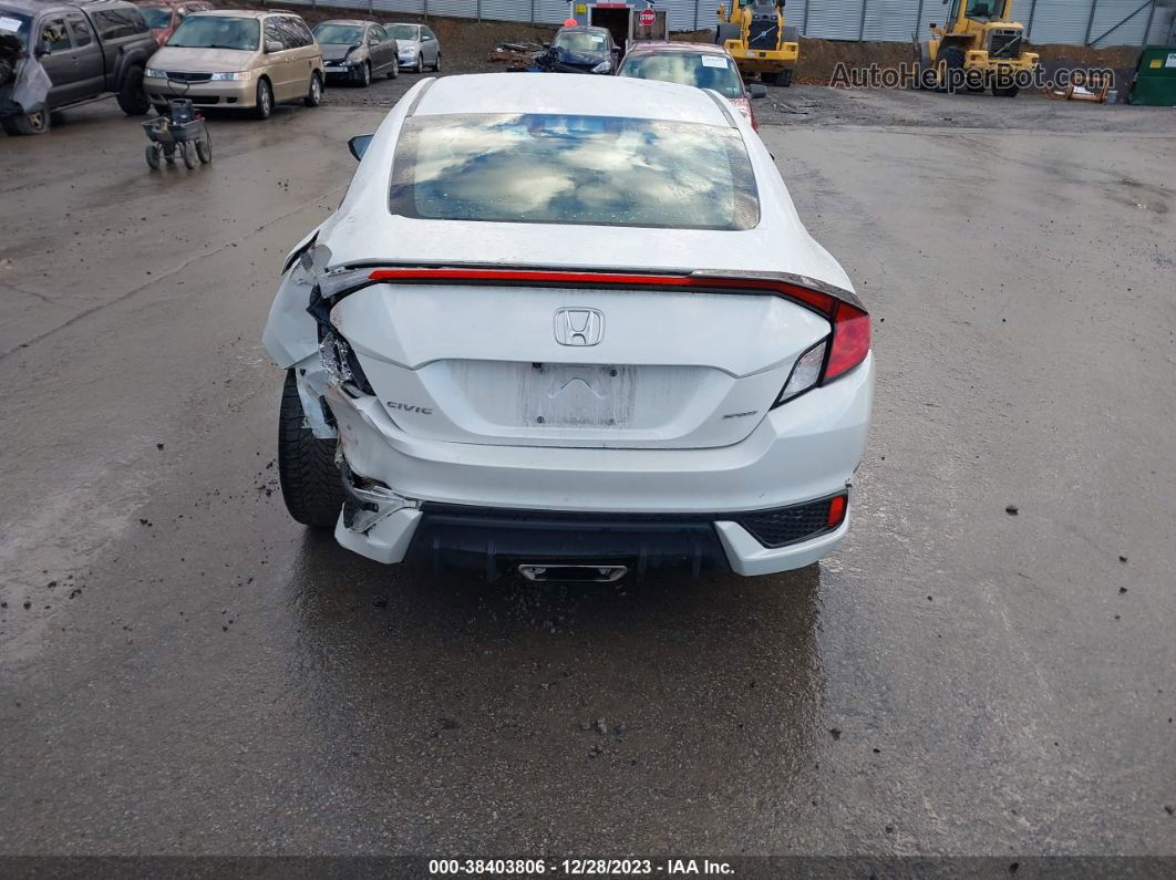 2020 Honda Civic Sport White vin: 2HGFC4B87LH305024