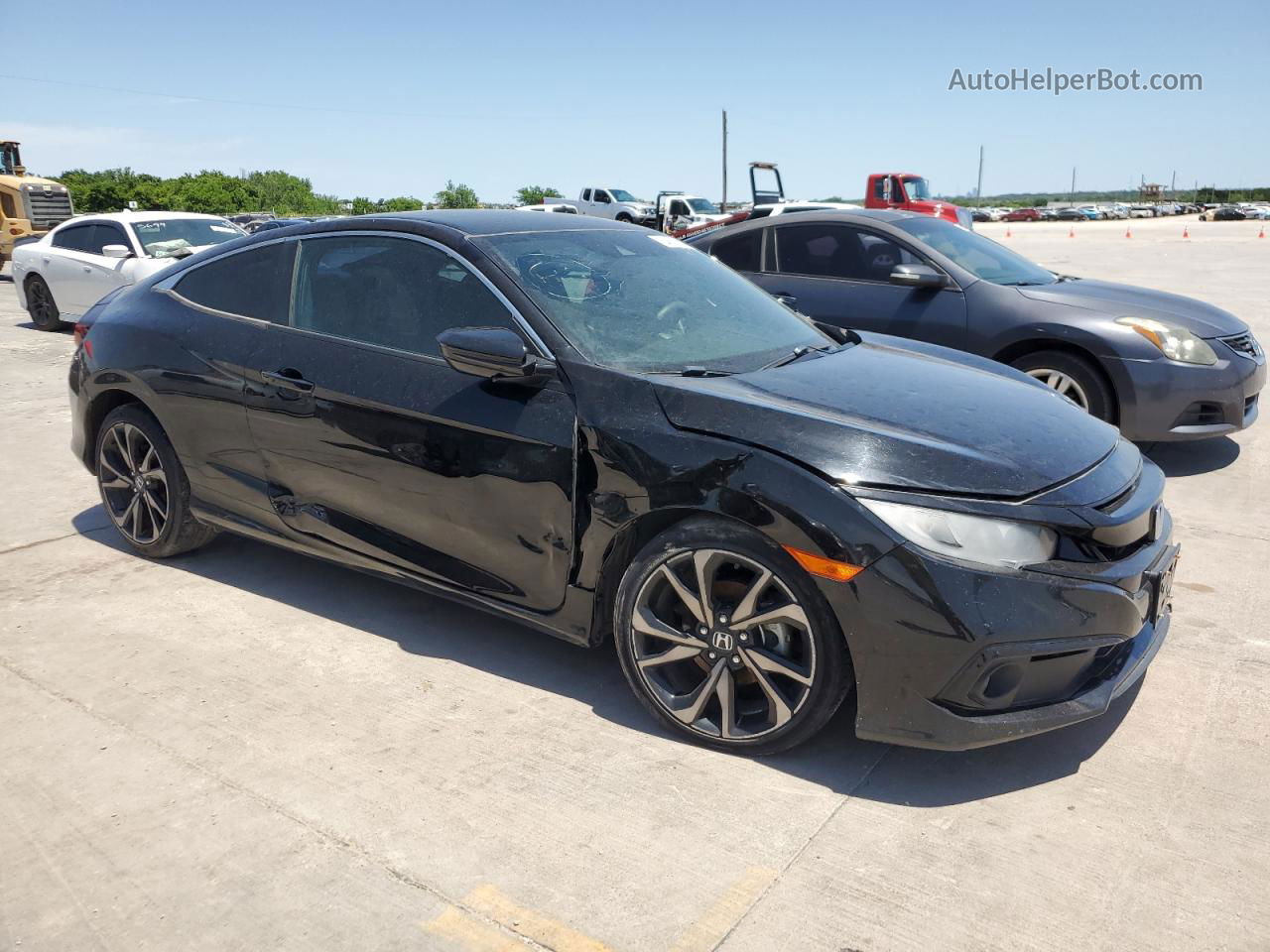 2020 Honda Civic Sport Black vin: 2HGFC4B88LH303167