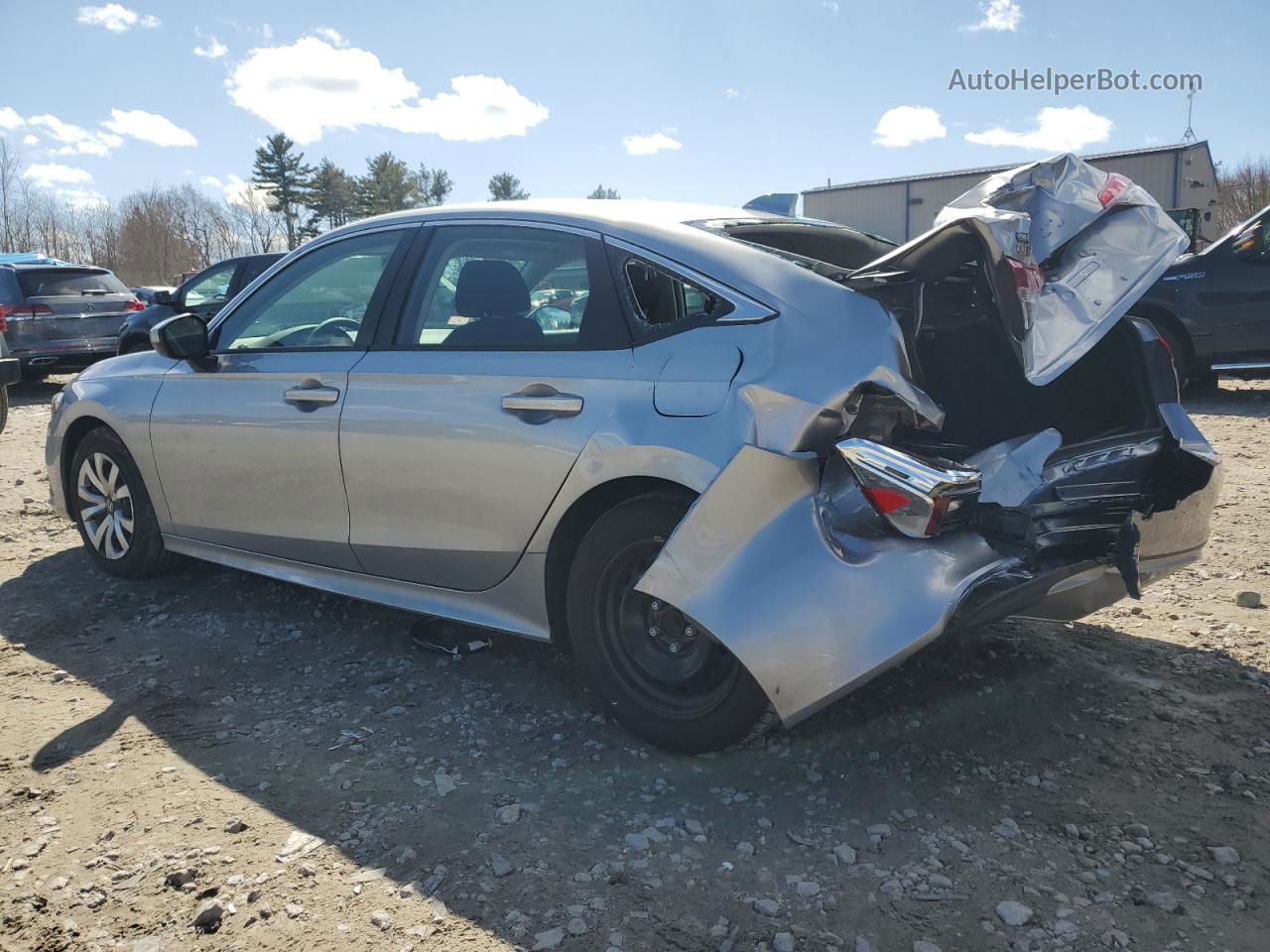 2023 Honda Civic Lx Silver vin: 2HGFE2F24PH568727