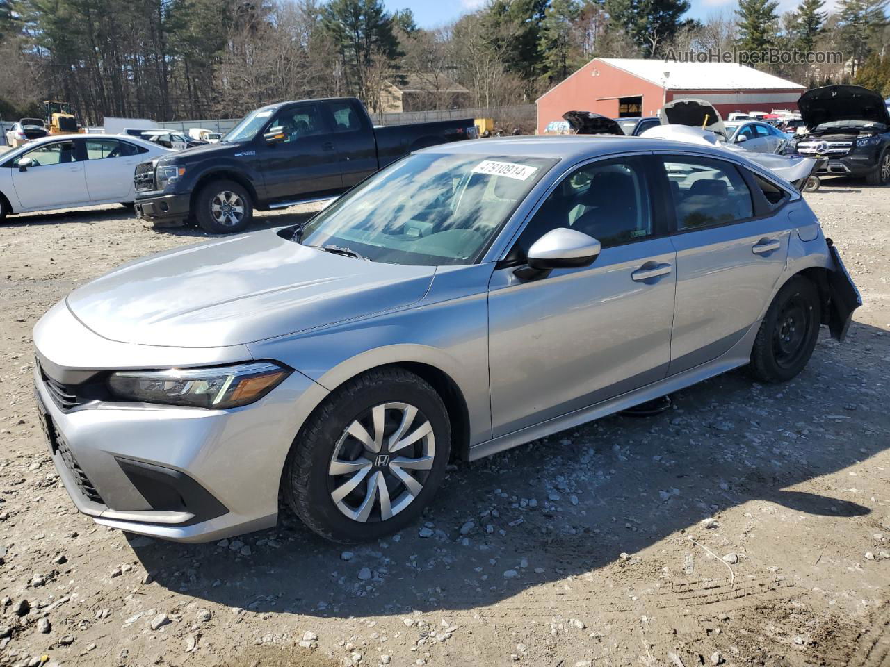 2023 Honda Civic Lx Silver vin: 2HGFE2F24PH568727