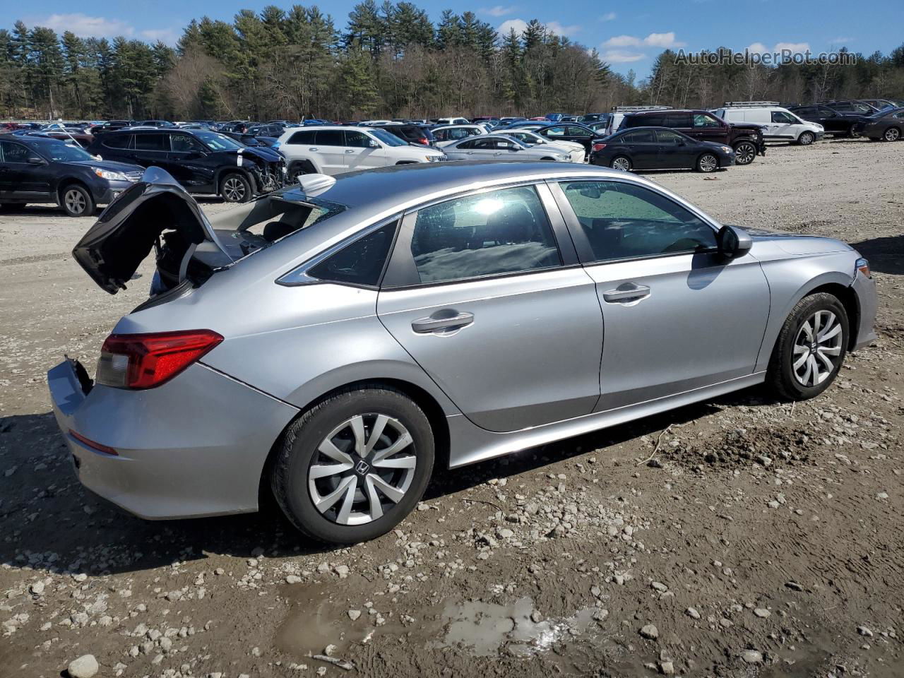 2023 Honda Civic Lx Silver vin: 2HGFE2F24PH568727