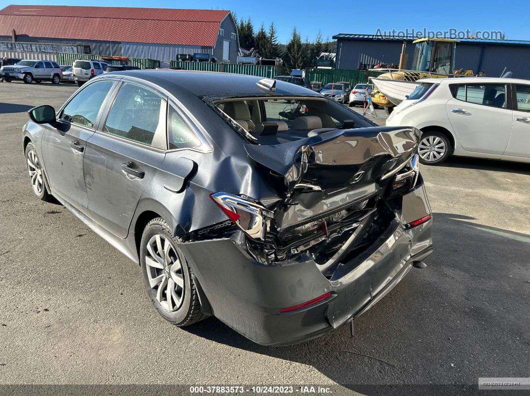 2023 Honda Civic Lx  Gray vin: 2HGFE2F2XPH558414