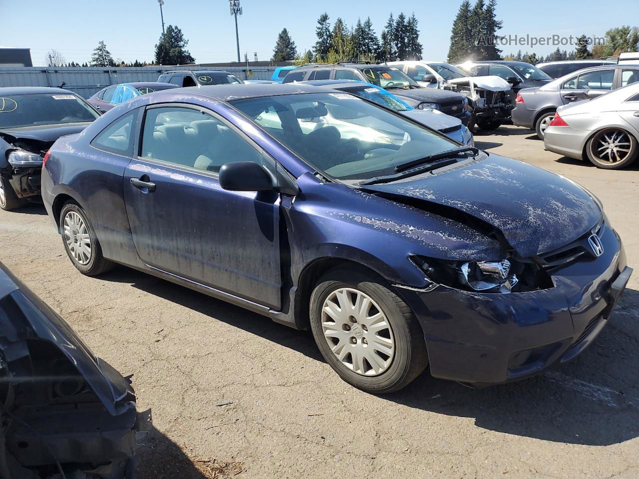 2008 Honda Civic Dx Blue vin: 2HGFG11278H565737