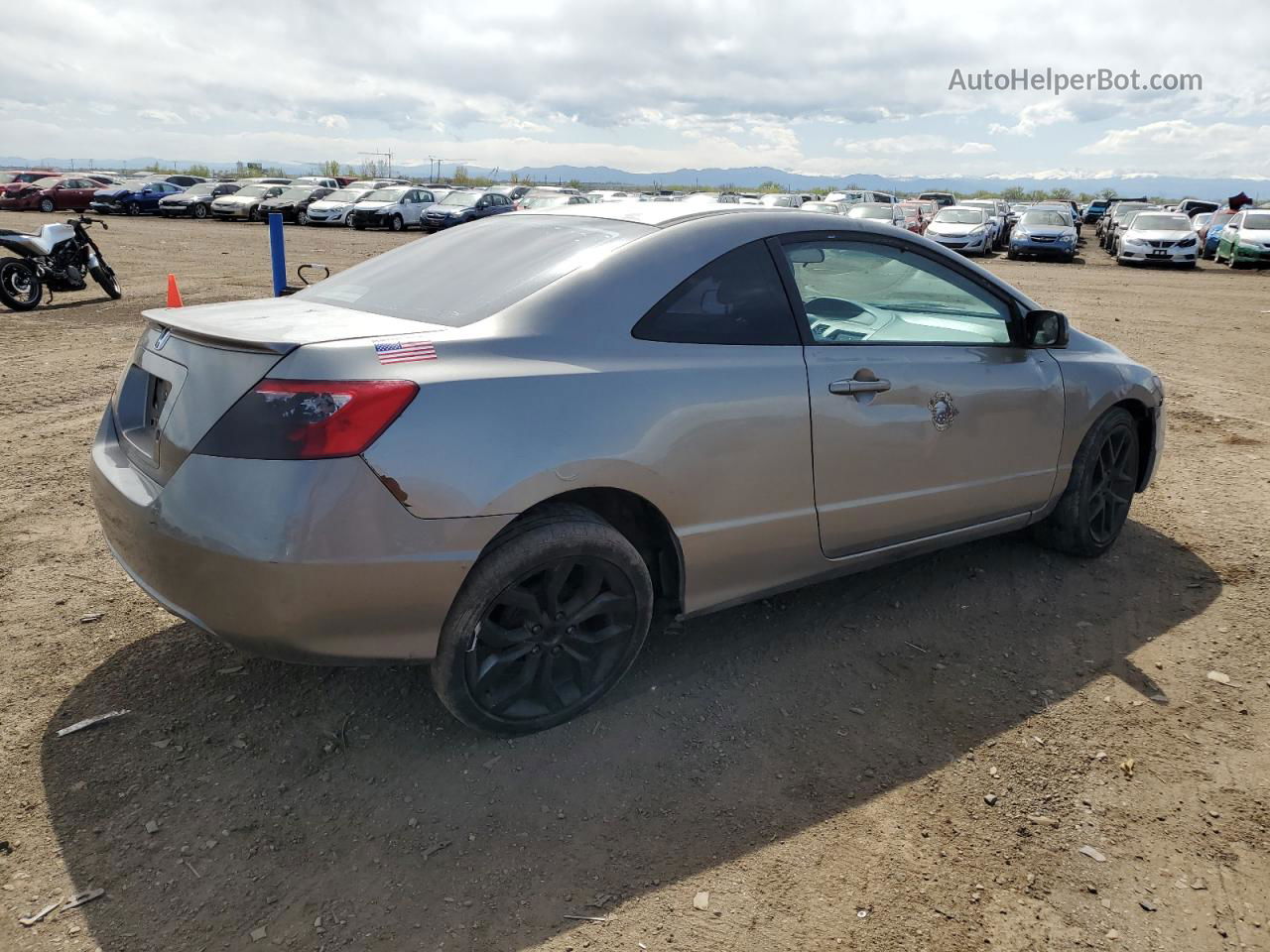 2008 Honda Civic Lx Gray vin: 2HGFG11618H536625