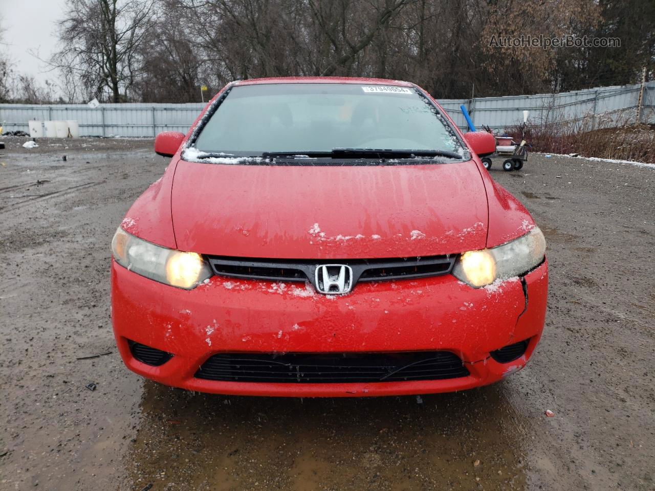 2006 Honda Civic Lx Red vin: 2HGFG11656H013573