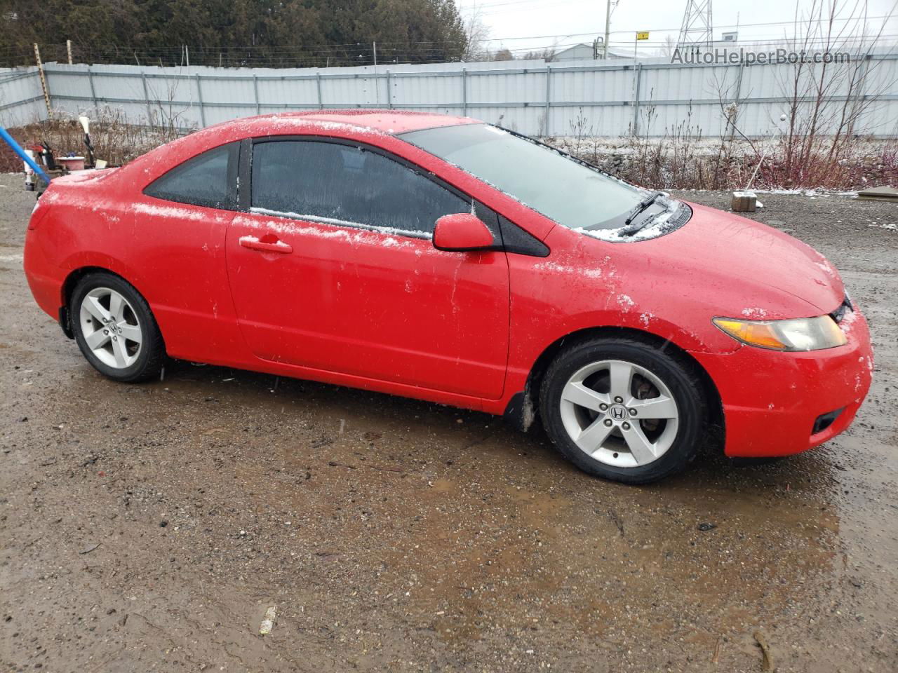 2006 Honda Civic Lx Red vin: 2HGFG11656H013573