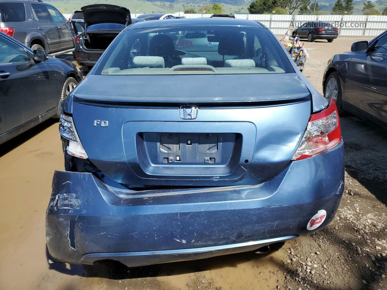 2008 Honda Civic Lx Blue vin: 2HGFG11678H538119