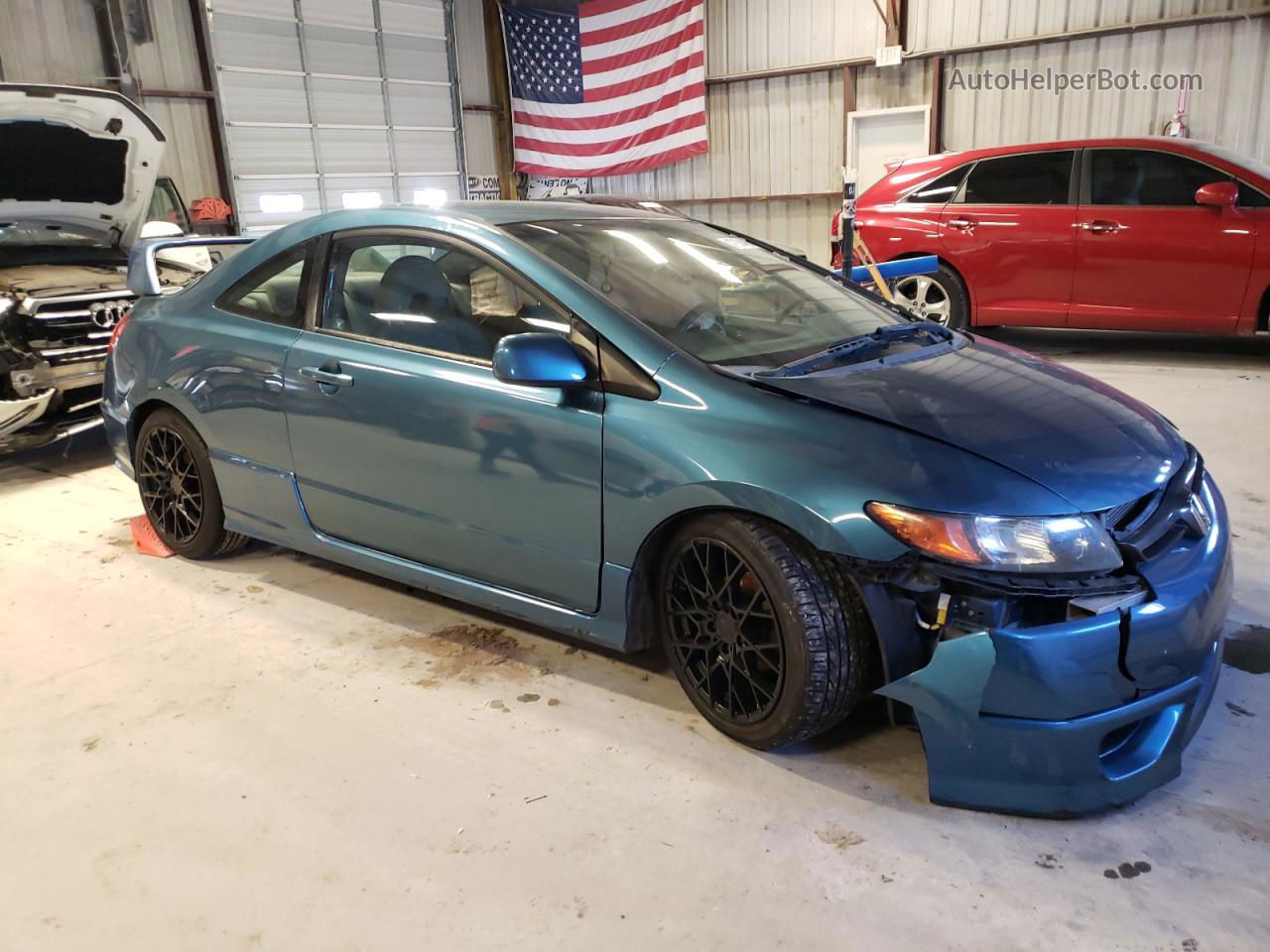 2006 Honda Civic Lx Blue vin: 2HGFG116X6H564386